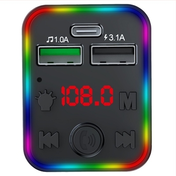 MP3 player αυτοκινήτου με Bluetooth για αναπτήρα – μοντέλο F-22, 12–24 V, λειτουργία FM, χρόνος αναπαραγωγής 8888, οθόν​η μονοχρωματική