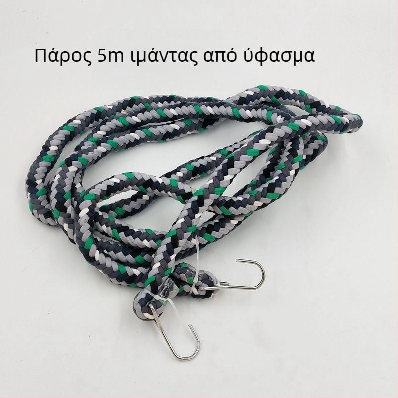 Ιμάντας από βαμβακερό ύφασμα για αποσκευές με διπλούς σιδερένιους γάντζους, φορτίο 50