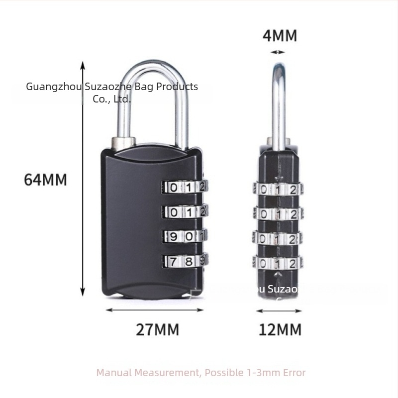 Κλειδαριά κωδικού τεσσάρων ψηφίων από κράμα ψευδαργύρου για ντουλάπια γυμναστηρίου και πόρτες οικίας, μοντέλο S858, κατά της κλοπής