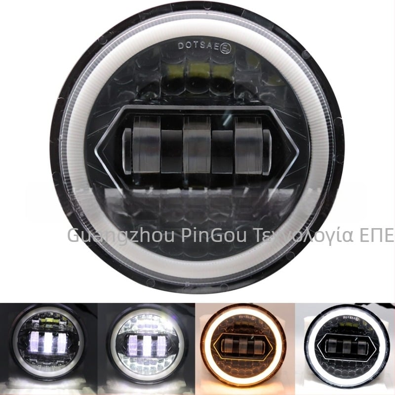 LED προβολέας για μοτοσικλέτα Harley – κράμα αλουμινίου, IP67, 3000 lm, 10–60V, 2A