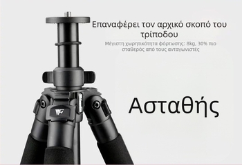 Πλαίσιο τηλεσκοπικού τρίποδα χωρίς κεφαλή PTZ (Μοντέλο 6663, 4 τμήματα)