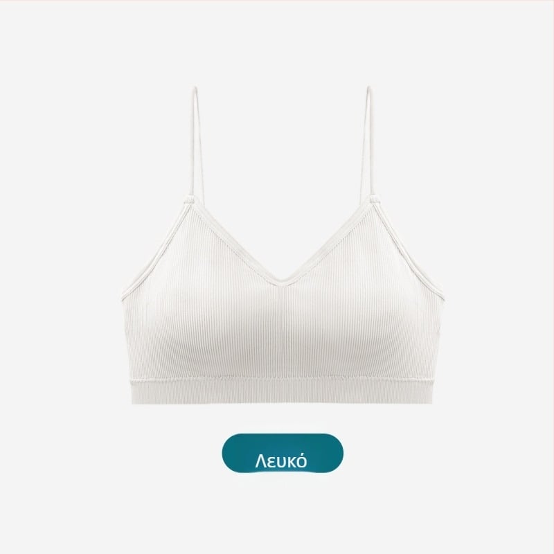 Kefei Νάιλον σουτιέν/Τοπ, χωρίς ραφές, Camisole στυλ, Υποστήριξη κορυφής, Μεσαίο molding cup, Δέσιμο στήθους, όμορφη πλάτη, Καλοκαίρι 2024