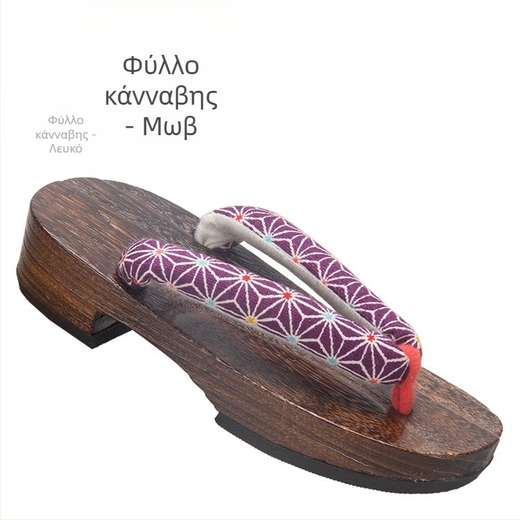 Παιδικά ξύλινα σανδάλια σε στυλ geta για κορίτσια, συνδυασμένα με κιμόνο ή yukata — ανιμέ στυλ