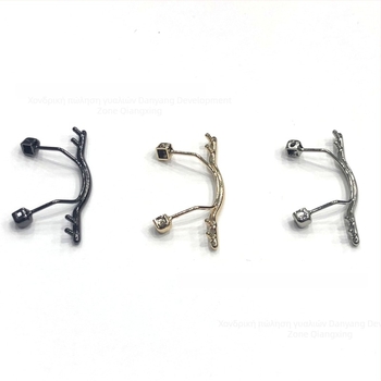 Αξεσουάρ μεσαίας δοκού για γυαλιά χωρίς σκελετό - Μέταλλο, μοντέλο διπλό, υποστήριξη για τη μύτη