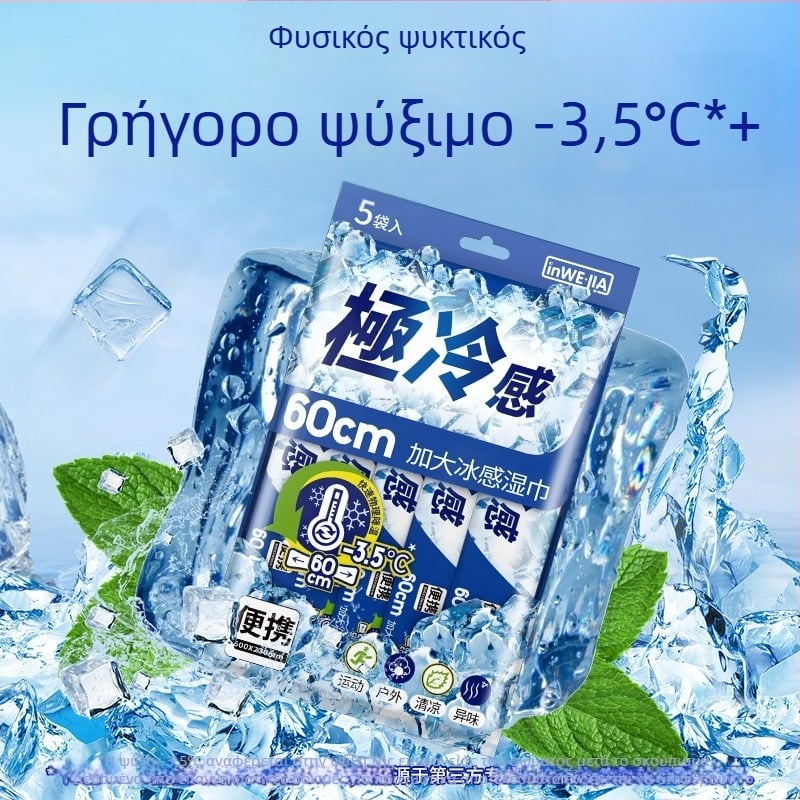 Δροσερά υγρά μαντηλάκια (μη υφαντό ύφασμα; πετσέτα χεριών; χωρίς δυνατότητα προσαρμογής)