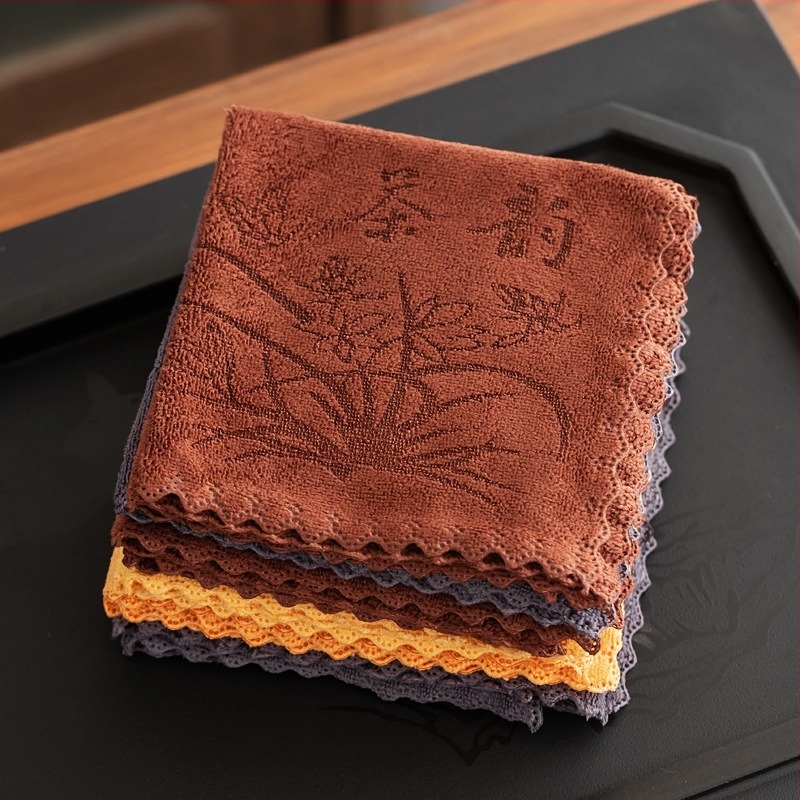 Βαμβακερή πετσέτα τσαγιού, απορροφητική, υψηλής ποιότητας, κατάλληλη για τραπέζι τσαγιού.