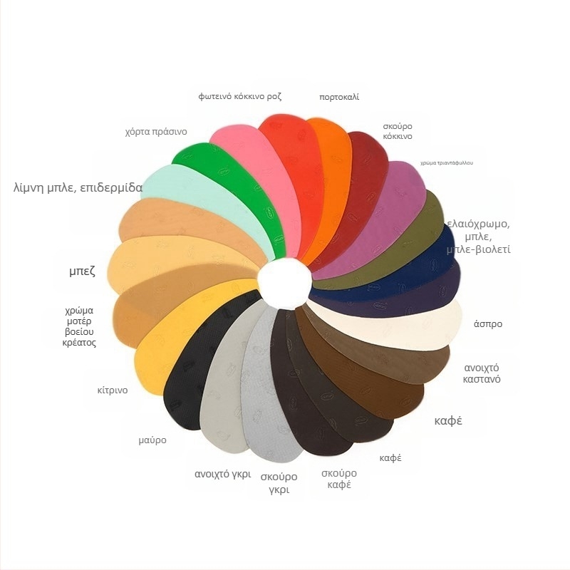 Φιλμ προστασίας σόλας για ψηλά τακούνια – ανθεκτικό στη φθορά, αντιολισθητικό, αθόρυβο; καουτσούκ; πρόσθιο τμήμα 1–1.8 mm; φτέρνα 3–6 mm; για όλες τις εποχές