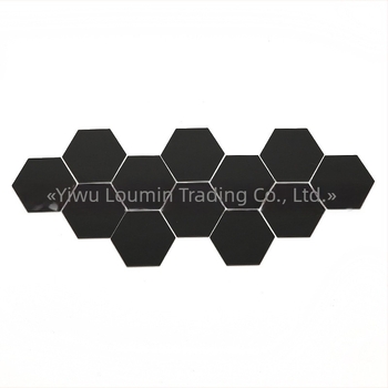 Εξάγωνοι ακρυλικοί καθρέφτες τοίχου – αυτοκόλλητα από ακρυλικό, DIY σετ με αυτοκόλλητη σύνθεση για σαλόνι, υπνοδωμάτιο και είσοδο – 3D διακόσμηση τοίχου