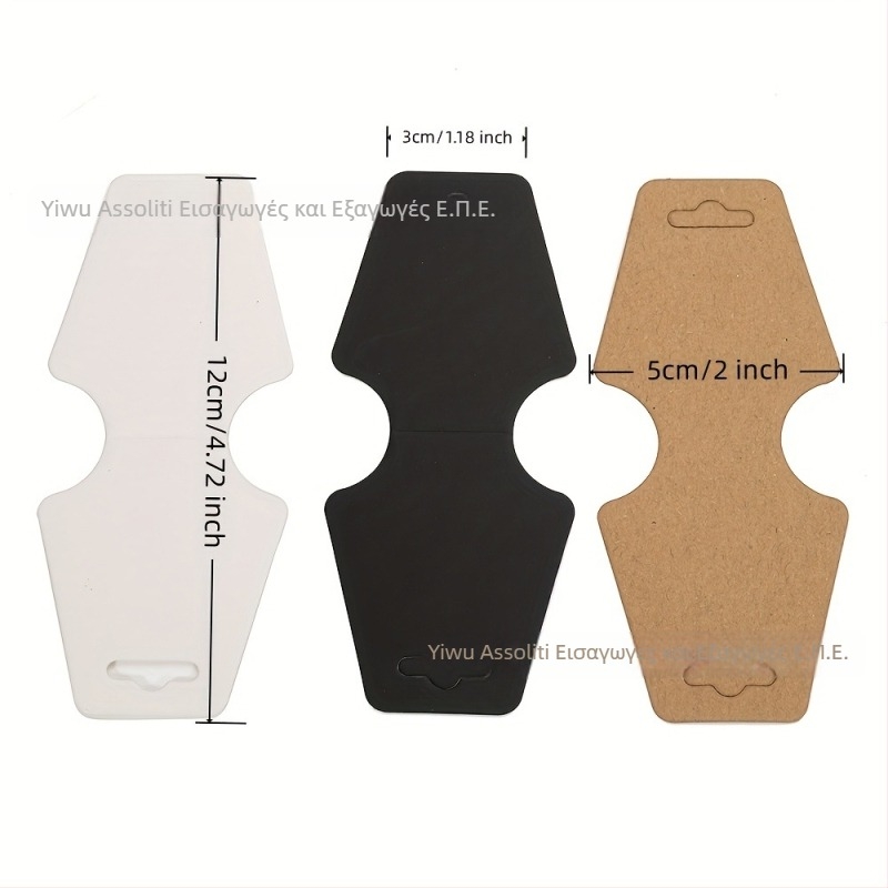 Κάρτες προβολής κοσμημάτων – Άδειες ετικέτες για κολιέ, από χαρτί/χαρτόνι, προβολή από χαρτόνι, συσκευασία κοσμημάτων