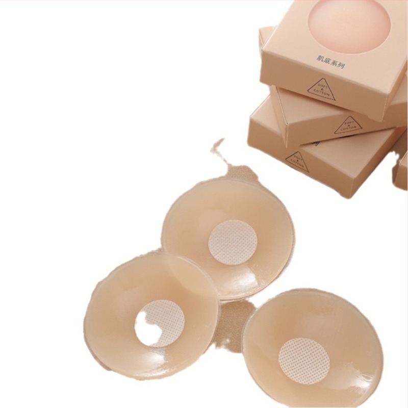 Σιλικονούχα αυτοκόλλητα στήθους, αόρατα και λεπτά, στρογγυλό σχήμα θηλής, σέξι στυλ, κατάλληλα για νυφικά φορέματα