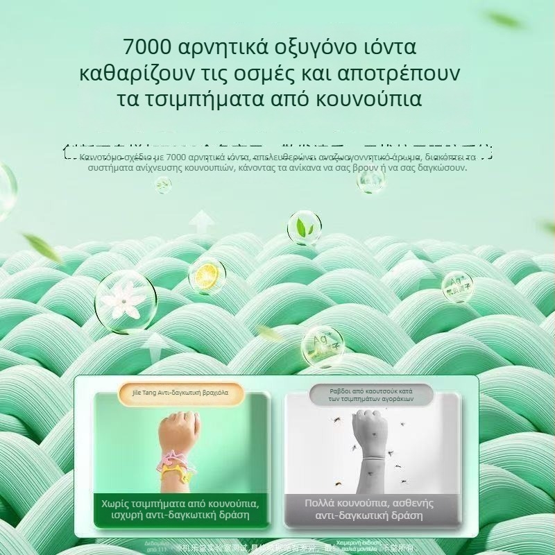 Ασημένιο βραχιόλι για παιδιά – εθνοτικό στυλ, ζωικό μοτίβο, αντι-κουνουπιών με αιθέρια έλαια, αξεσουάρ χεριού, άνοιξη 2025