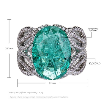 Δαχτυλίδι με τοπάζ και επένδυση χαλκού, τοπική αξιολόγηση, κυκλοφορία καλοκαίρι 2024