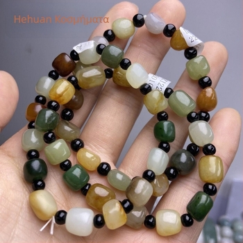 Βραχιόλι από νεφρίτη – Φυσικός νεφρίτης, στυλ Ντουομπάο, Unisex