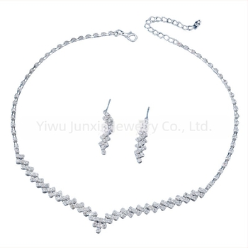 Σετ κολιέ και σκουλαρίκια με ζιρκόνια και σίδηρο, αλυσίδα κλείδας, πολυτελές γυναικείο κόσμημα