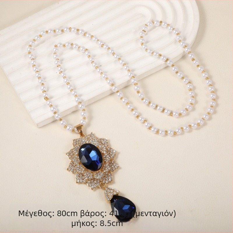 Κορεατικό στυλ γεωμετρική αλυσίδα για πουλόβερ με σφαιρίδια, κράμα