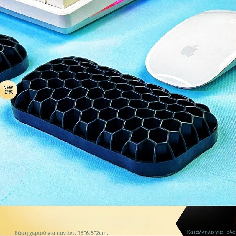 Στήριγμα καρπού για πληκτρολόγιο και ποντίκι – διπλής όψεως ΤΡΕ με κοίλη κατασκευή, κατάλληλο για γραφείο, αδιάβροχο, αντιολισθητικό, ανθεκτικό στη φθορά, εύκολο καθάρισμα