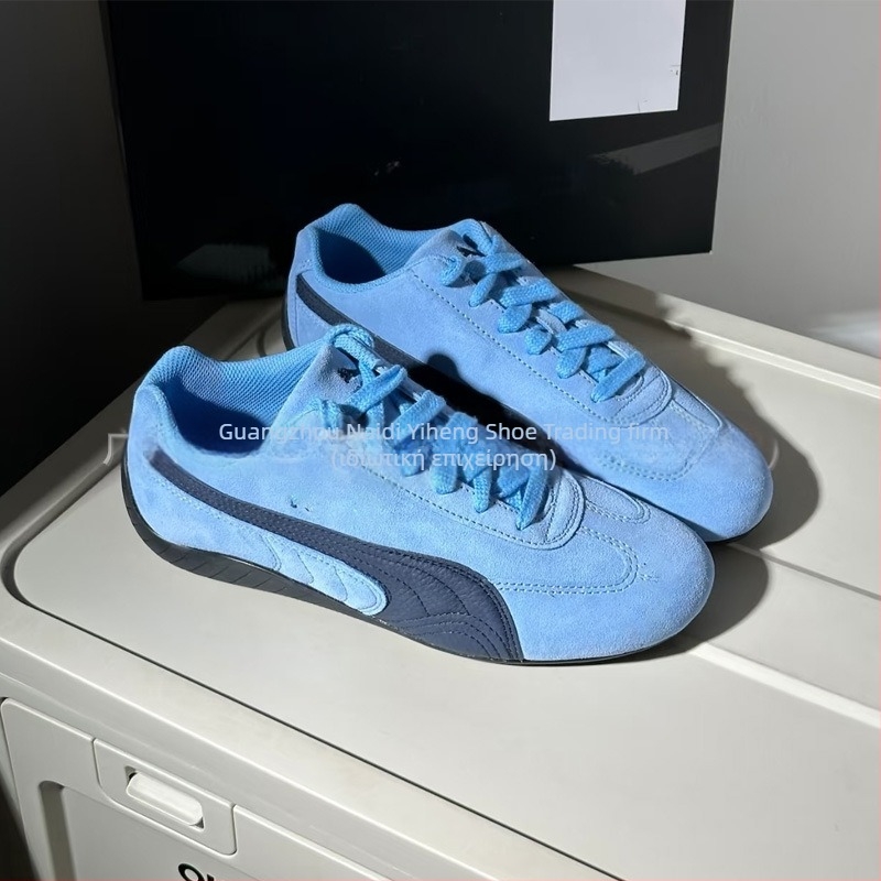 Unisex αθλητικά παπούτσια με σουέντ άνω, καουτσούκ σόλα, διαπνοή, ελαφριά, μπροστινό δέσιμο με κορδόνια