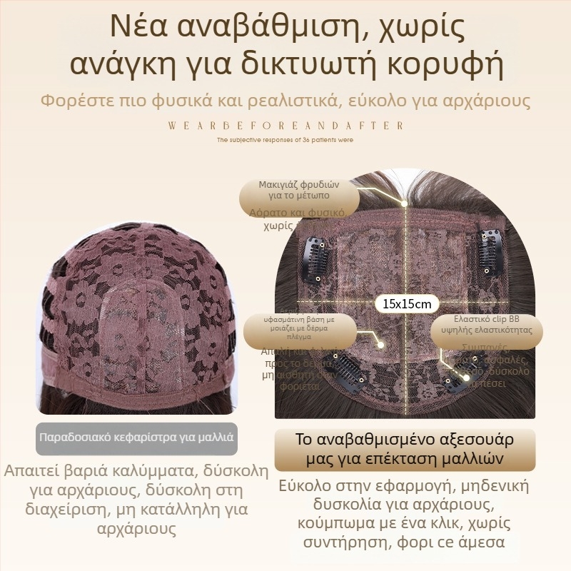 Πλήρης περούκα για γυναίκες — μακριά ίσια τρίχα, θερμοανθεκτικό συνθετικό μαλλί, ίσια περούκα, κατασκευή με μηχανισμό