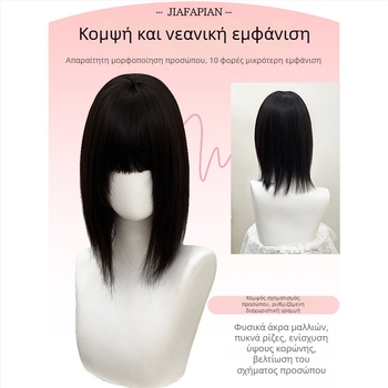 Lalisa pj001 Κομμάτι περούκας - ίσια τρίχα, σύρμα υψηλής θερμοκρασίας, μηχανισμός επεξεργασίας, κατάλληλο για όλους