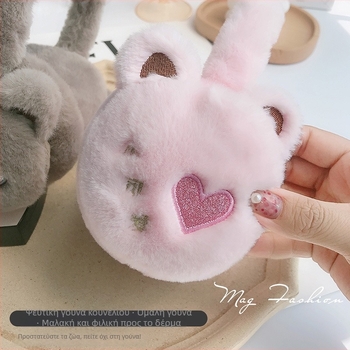 Γυναικείοι θερμαντήρες αυτιών με γατούλα – βελούδινο ύφασμα, καρτούν στυλ, χειμώνας, αντιανεμικό, για εξωτερική ποδηλασία