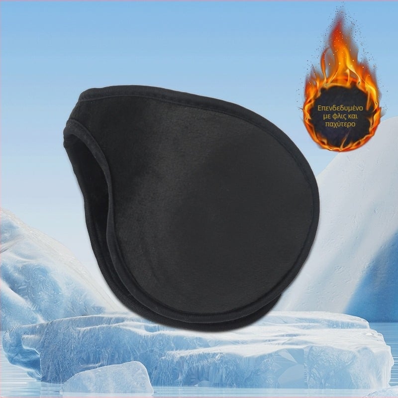 Ζεστοί προστατευτές αυτιών από βελούδινο ύφασμα, Unisex, Back-Wearing στυλ, Μονόχρωμο, διατηρούν τη θερμότητα για υπαίθριο τρέξιμο και ποδηλασία