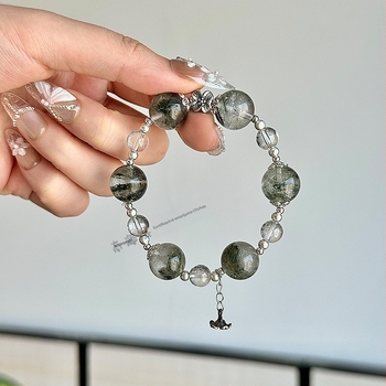 Βραχιόλι • Κρύσταλλο φάντασμα • Χωρίς πλευρικούς λίθους • Λεπτός πολυτελής στυλ • Άνοιξη 2025