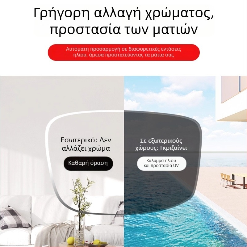 Γυαλιά ανάγνωσης χωρίς σκελετό, φωτοχρωμικοί φακοί, UV προστασία και προστασία από το μπλε φως