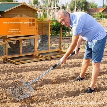 Μεταλλικό φτυάρι καθαρισμού κοτέτσι, πολυλειτουργικό για μεγάλα ζώα και κοτόπουλα, μάρκα Bente.
