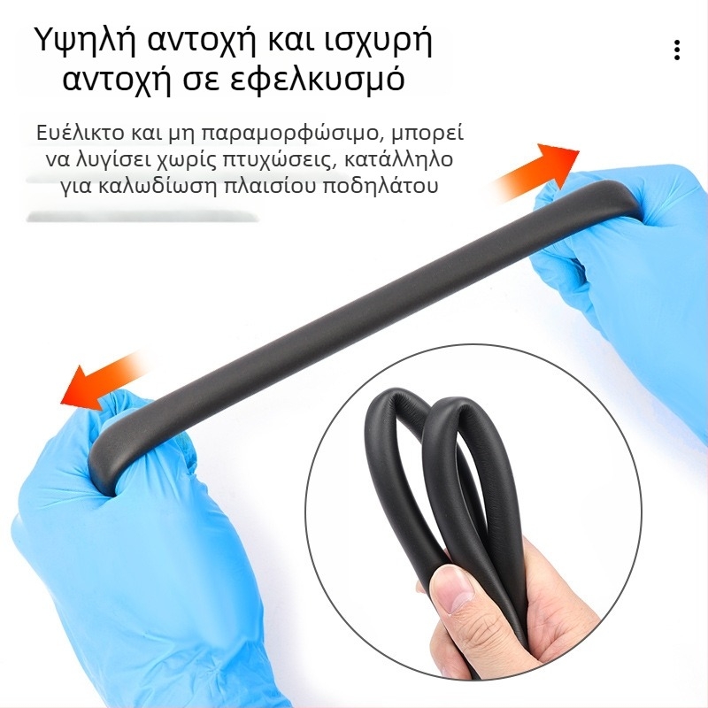 Εσωτερική διαδρομή καλωδίων: αθόρυβο σωληνάκι από σφουγγάρι για καλώδια φρένων και ταχυτήτων