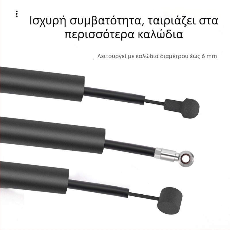 Εσωτερική διαδρομή καλωδίων: αθόρυβο σωληνάκι από σφουγγάρι για καλώδια φρένων και ταχυτήτων
