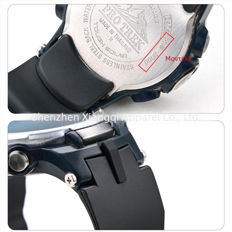 Μαύρη ζώνη από ρητίνη για Casio PRW-3100/3000; TPU ζώνη από καουτσούκ PRW-6100Y/6000