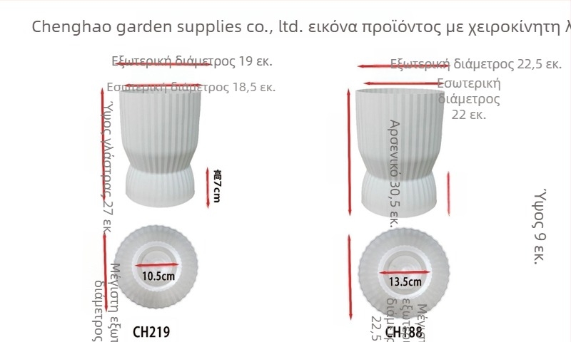 Μεγάλη γλάστρα από ρητίνη με υψηλής ποιότητας σχέδιο, κατάλληλη για το χρηματικό δέντρο και τον φοίνικα Areca, που στέκεται στο δάπεδο και έχει βαθύ κυλινδρικό σχήμα