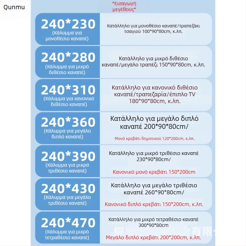 Καναπές μίας χρήσης, κάλυμμα προστασίας από τη σκόνη με ελαστικό άνοιγμα