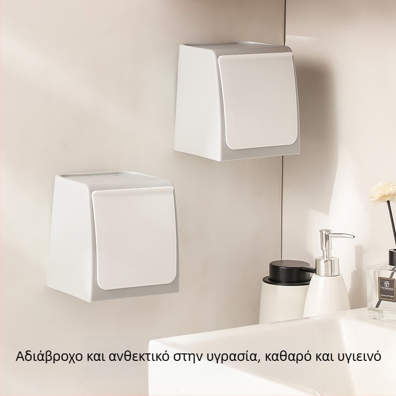 Κουτί αποθήκευσης σερβιέτας τοίχου, ιαπωνικού στυλ (υλικό PP, 100% καινούριο πλαστικό, βάρος 346,7 g)
