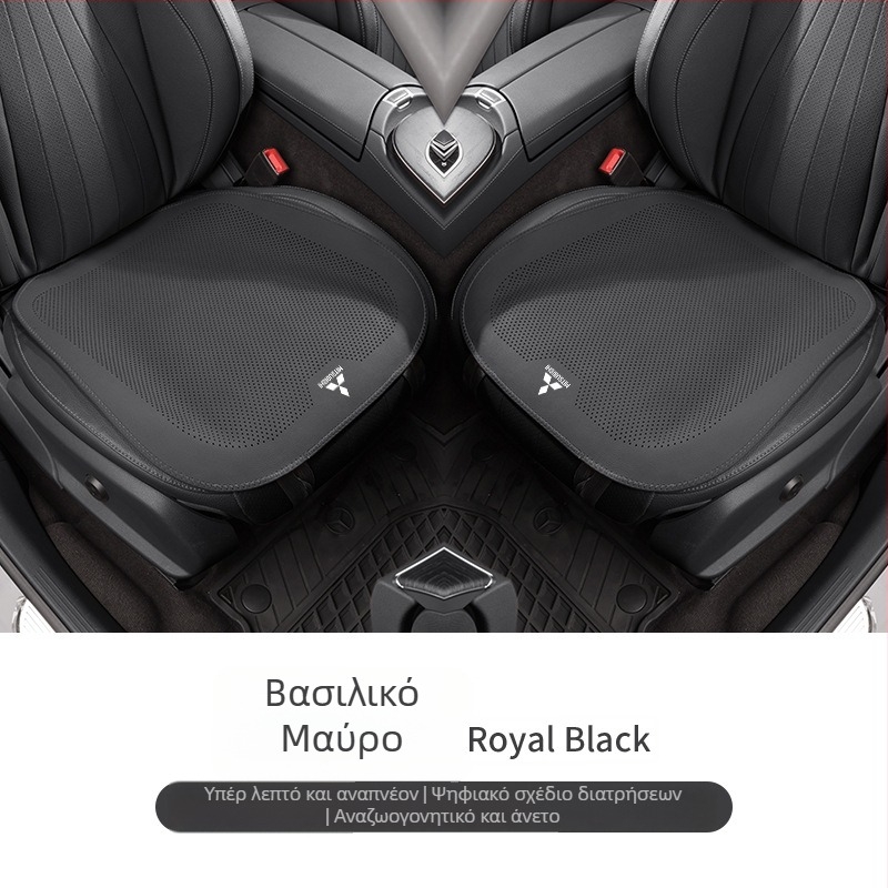 Καλύμματα καθισμάτων Mitsubishi — καθολική εφαρμογή, PU επιφάνεια, αερισμός, επίπεδο στυλ, προσαρμογή