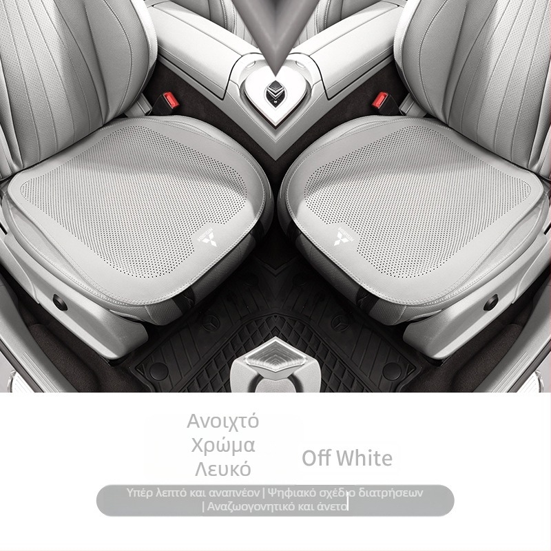 Καλύμματα καθισμάτων Mitsubishi — καθολική εφαρμογή, PU επιφάνεια, αερισμός, επίπεδο στυλ, προσαρμογή