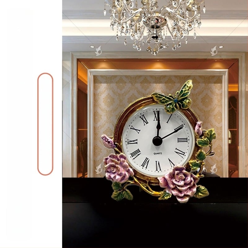 Ρολόι - Σκανδιναβικού στυλ επιτραπέζιο ρολόι με LED και αναλογική οθόνη, κίνηση δεικτών δευτερολέπτων, τροφοδοσία με μπαταρία, μονόπλευρο