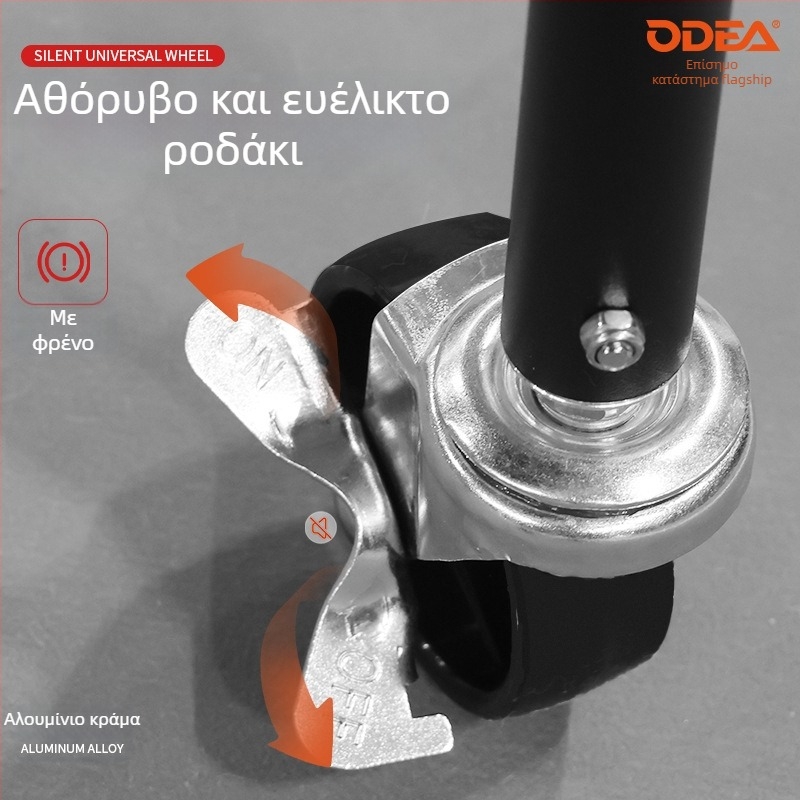 Καρότσι μπάλων τένις Odea Odeir — φορητό, αναδιπλούμενο πλαίσιο συλλογής μπάλων, μεγάλης χωρητικότητας, ρυθμιζόμενο