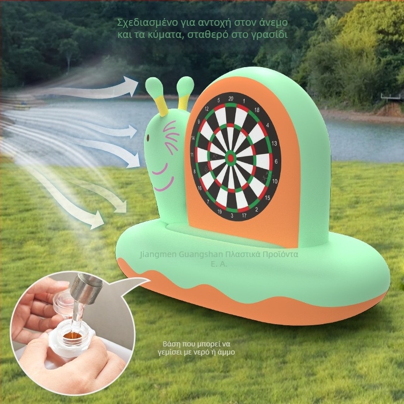 Φουσκωτός στόχος σε σχήμα σαλιγκαριού — παιχνίδι ρίψεων PVC για παιδιά 4–6 ετών