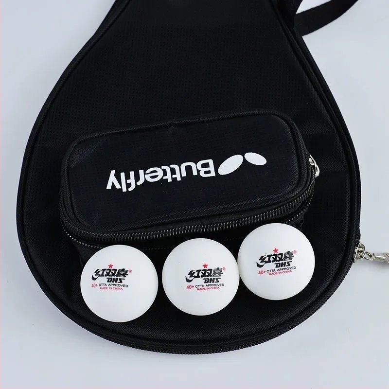 Τσάντα ρακετών επιτραπέζιας αντισφαίρισης με θήκη για μπάλες σε σχήμα κολοκύθας, φορητή προστατευτική βάση για το κάτω μέρος, εξωτερική τσέπη