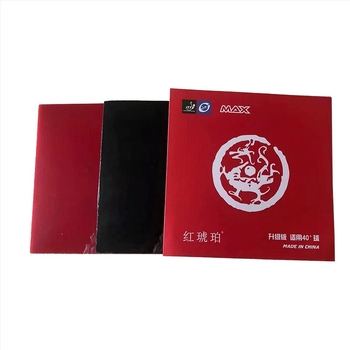 Αντίστροφη κόλλα για ρακέτα επιτραπέζιου τένις με φιλμ κάλυψης ρακέτας — Red Amber