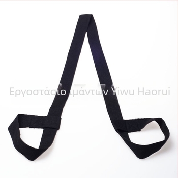 Μάτ γιόγκα και ζώνη διατάσεων - απλό πλέξιμο ύφασμα, πολυεστέρας-βαμβάκι, είδη γιόγάς