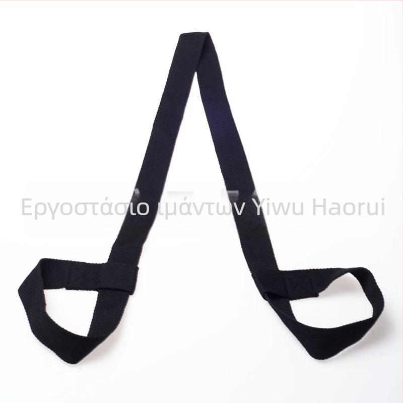 Μάτ γιόγκα και ζώνη διατάσεων - απλό πλέξιμο ύφασμα, πολυεστέρας-βαμβάκι, είδη γιόγάς