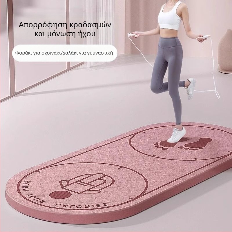 Πατάκι γιόγκα, μοτίβο καρτούν, TPE υλικό, πάχος 8mm, αντιολισθητικό, απορροφά κραδασμούς