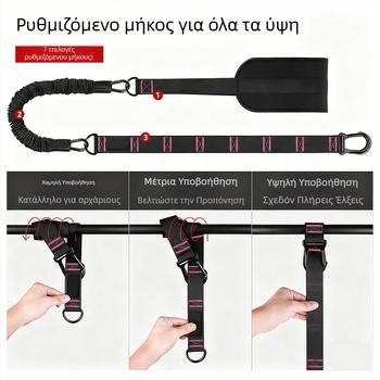 Οικιακό σετ βοήθειας για έλξεις με ελαστική ζώνη και κρεμαστό ιμάντα