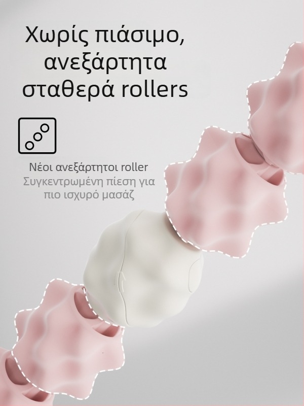 Περιστρεφόμενος μασάζ ρόλερ για τα πόδια από τη Sway - αξεσουάρ γιόγκα για χαλάρωση μυών