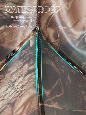 Ολόσωμο αδιάβροχο σετ ψαρέματος από PVC πλεκτό ύφασμα, 80 mm, 1 τσέπη, μάρκα Su Yu