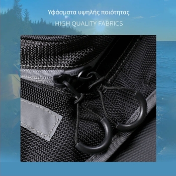 Καμουφλαρισμένο γιλέκο ψαρέματος, επιπλέον, για θαλάσσιο, ποταμικό και βραχώδες ψάρεμα, χρήση σε σκάφος