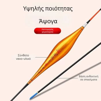 Αλιευτικός πλωτήρας – κατακόρυφος πλωτήρας, πλωτήρας με χάντρα, επεκταμένος σχεδιασμός, συνθετικό υλικό