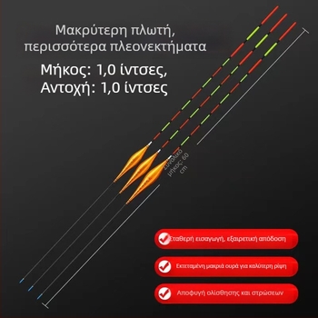 Αλιευτικός πλωτήρας – κατακόρυφος πλωτήρας, πλωτήρας με χάντρα, επεκταμένος σχεδιασμός, συνθετικό υλικό